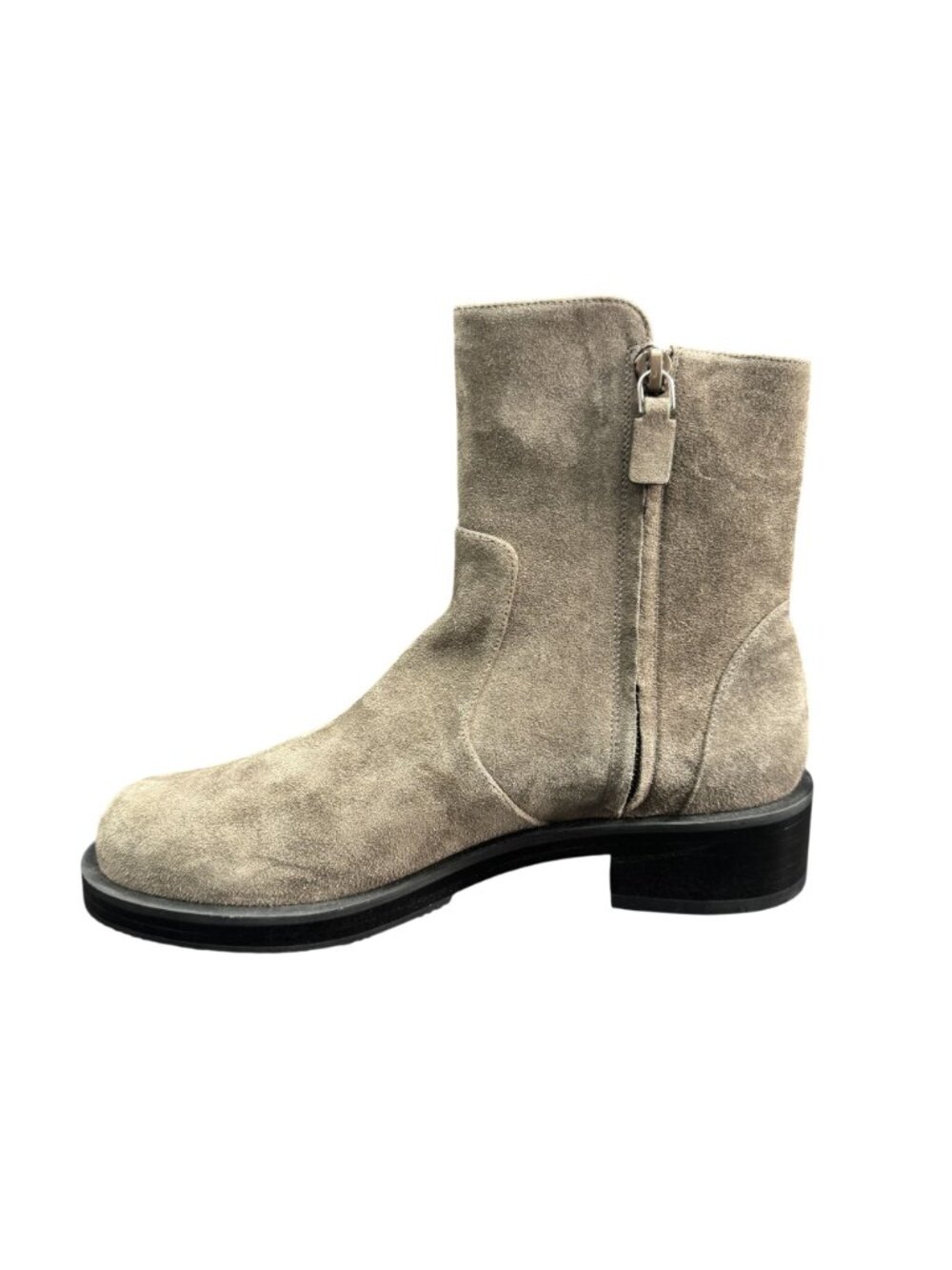 Stuart Weitzman 5050 Bold Zip Khaki Suede Bootie Women's Boots, Size 6.5 NWOB - Picture 2 of 9